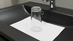 Why Do Some People Put a Sheet of Paper and a Glass in the Sink Before Leaving Home for a Long Time?
